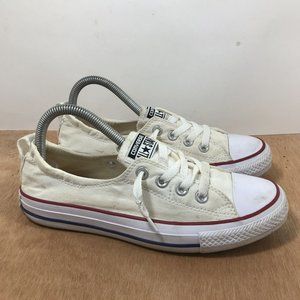 Converse All Star White Chuck Taylor Low Top Shoes Women’s Size 8 Shoreline